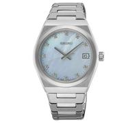 Seiko Orologio Essential Time Con Quadrante In Madreperla Azzurro Chiaro