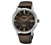 Seiko Presage SRPJ17J1 Men's Watch - Brown Dial, Stainless Steel Case and Leather Strap