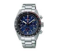 Seiko Prospex Speedtimer SSC815P1 Orologio sportivo con cronografo solare e quadrante blu, Argento/blu, Cronografo