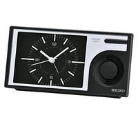 Seiko QHP004K, Sveglia analogica, in plastica, nera, unisex