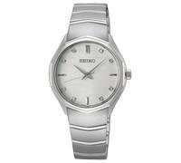 Seiko Quadrante Bianco Con Diamanti Caprice (30 Mm) / Bracciale In SUR615P1