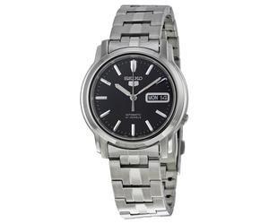 SEIKO Serie 5 SNKK71K1 Orologio Automatico Uomo Bracciale Acciaio Nero