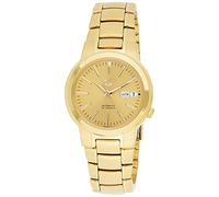 Orologio da uomo Seiko 5 automatico in acciaio inossidabile PVD oro pieno...