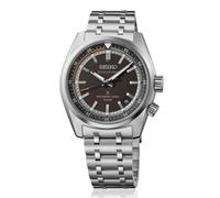 Seiko Speedtimer Automatico, Orologio da Uomo, Quadrante Nero, Cassa Rotonda, Bracciale in Acciaio