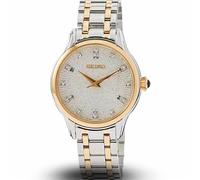 Seiko SRZ550P1 Women's Quartz Watch, Ivory Dial, Two-Tone Stainless Steel Bracelet