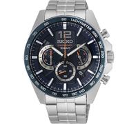 Seiko SSB345P1 Men's Chronograph Watch, Blue Dial, Stainless Steel Bracelet