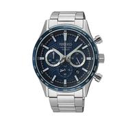 Seiko SSB445P1 Men's Chronograph Watch, Blue Dial, Stainless Steel Bracelet