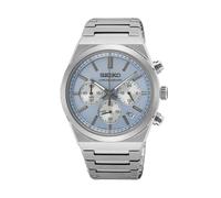 Seiko SSB459P1 Men's Chronograph - 40mm Stainless Steel, Light Blue Dial, Sapphire Crystal