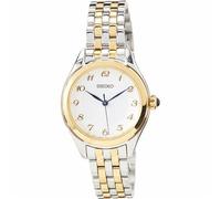 Seiko SUR380P1 Women's Quartz Watch, Silver Dial, Two-Tone Stainless Steel Bracelet