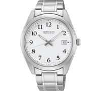 Seiko SUR459P1 Men's Quartz Watch, White Dial, Stainless Steel Bracelet1