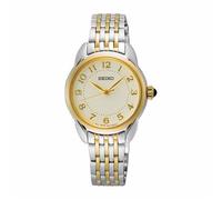 Seiko SUR562P1 Women's Quartz Watch, Gold Dial, Two-Tone Stainless Steel Bracelet