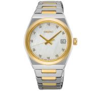 Seiko Orologio da polso classico da donna, colore bicolore con cinturino in acciaio inox, impermeabile: 10 bar, diametro cassa: 34 mm, SUR604P1