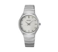 Seiko SUR615P1 Women’s Classic Quartz Watch - 30 mm Silver Dial & Case