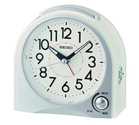 Seiko Sveglia bianca in plastica per secondi silenziosi QHE170W