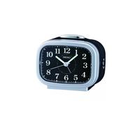 Seiko Sveglia da comodino nera con luce e snooze da 10 cm QHK060A