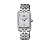 Seiko SWR091P1 Women's Quartz Watch, Silver Dial, Stainless Steel Bracelet
