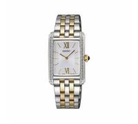 Seiko SWR093P1 Women's Quartz Watch, Silver Dial, Two-Tone Stainless Steel Bracelet