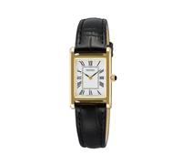 Seiko SWR108P1 Ladies’ Classic Quartz - Gold Tone, White Dial, Leather Strap