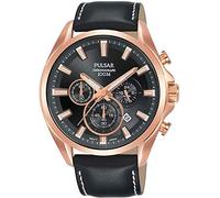 Seiko UK Limited - Orologio analogico al quarzo giapponese da uomo con cinturino in vera pelle PT3A28X1