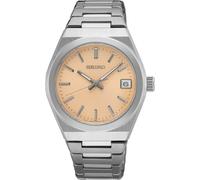 Seiko Women's Quartz Watch SUR577P1 - 34mm Stainless Steel Case, Light Orange Dial, Sapphire Crystal