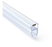 Seiletech.de Guarnizione magnetica UM03 | 2 x 2 m | Guarnizione per porta in vetro da 4 mm, 5 mm, 6 mm | Trasparente | Profilo impermeabile | Guarnizione per doccia | con bordo in gomma