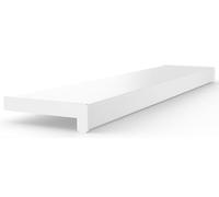 Seiletech.de Panchina per finestra in PVC, 30 cm x 100 cm, colore bianco, davanzale per interni, per interni, al metro, per soggiorno, in plastica
