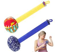 SEILETOO Martello manuale per il drenaggio linfatico, 2 pezzi, 25,4 cm, martello manuale per massaggio del corpo, martello da massaggio con assenzio, martello portatile per alleviare il dolore alla