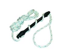 Seilflechter - Cima d’Ormeggio Ø 16 mm con Ammortizzatore, 5 m con Asola Impiombata da 30 cm, Cima per Barca Colore Bianco/Blu