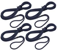 Seilflechter - Set Cime d’Ormeggio Ø 12 mm, 2×6 m e 2×10 m, con Asola Impiombata da 40 cm, Cime Taifun per Barca, Colore Blu Navy, Resistenza 2500 daN