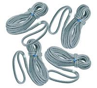 Seilflechter - Set Cime d’Ormeggio Ø 14 mm, 2×6 m e 2×10 m, con Asola Impiombata da 40 cm, Cime Taifun per Barca, Colore Bianco/Nero, Resistenza 3700 daN