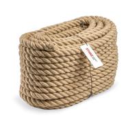 Seilwerk STANKE 5 m Corda di juta da 14 mm in fibra naturale intercciata