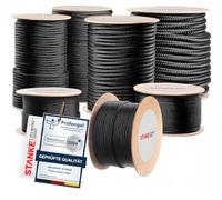 Seilwerk STANKE Corda polipropilene nero 2mm 30m - Spago per orto, per tende, da campeggio - Corda resistente per esterno ai raggi UV