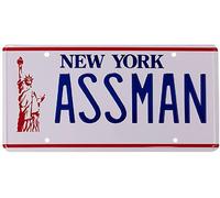 Seinfeld " Assman " Targa - Cosmo Kramer TV Replica Sostegno per Auto O Decoro