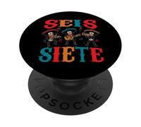 Seis Siete 67 Meme Sei Sette Dia de los Muertos Teschio di PopSockets PopGrip Adesivo