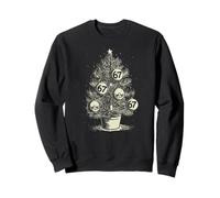 SEIS Siete Retro Holiday Vintage 67 Grafico Albero di Natale Felpa