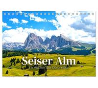 Seiser Alm - Im Herzen der Dolomiten. (Tischkalender 2026 DIN A5 quer), CALVENDO Monatskalender: Unverkennbare Aussicht.