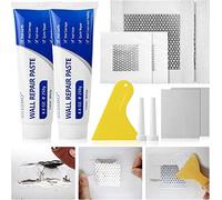 SEISSO Stucco per Muro Bianco Pronto, Cemento Rapido Pronto all Uso, Stucco per Muro, con Spatola e Ugello, Ripara Efficacemente Graffi, Buchi, Crepe, Fori di Chiodi e Scritte sulle Pareti