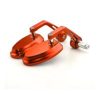 Seitenspiegel 7/8 "22 MILLIMETRI Completa Moto Manubrio Bar End Retrovisore Vista Posteriore Specchi Laterali Blu Vetro Convesso Per Y&AMAHA MT07 MT09(Orange)
