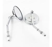 Seitenspiegel Moto Specchi 8mm Filo Specchietto Retrovisore Per H&arley XL 883 Per Strada Per Re CB400 GN250(Silver)
