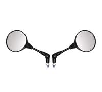 Seitenspiegel Motorcycle 10mm Side Mirror Rearview Mirror Anti-fall Folding Round Mirror