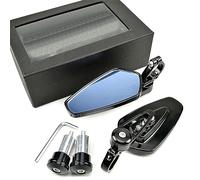 Seitenspiegel Motorcycle Rearview Side Mirror Handlebar End Mirrors For AK550 For Y&AMAHA R6 Z1000 Z900 Cb400 For Gsxr 600 750 1000(Blue Lens)