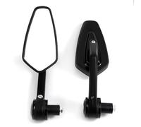 Seitenspiegel Per 7/8 ''22mm Moto Bar End Laterale Specchietto Retrovisore Specchi Retrovisori Per D&UCATI Per A&PRILIA Per La Vittoria(Schwarz)