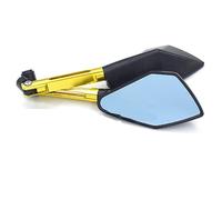 Seitenspiegel Per Z125 Z250 Z300 Z750 Z800 Z900 Z1000 ER-6N ER-6F 8mm 10mm Specchietto Retrovisore Moto(Yellow)