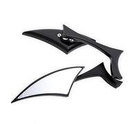 Seitenspiegel Spear Side Mirrors Custom Triangle Motorcycle Mirros For 8MM 10MM For H&arley For C&ruiser For Chopper(Schwarz)