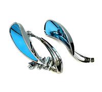 Seitenspiegel Specchietti Retrovisori Laterali A Forma Di Foglia Per Moto Adattatore Da 8 Mm/10 Mm Per Strada Retrò Per Moto Da Crociera