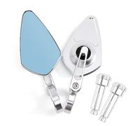 Seitenspiegel Specchietto Retrovisore Laterale Moto Per Z125 Pro Z650 Z750 Z800 Z900 ER6N MSX125 CB500F(Silver Piar)