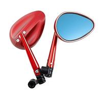 Seitenspiegel Specchietto Retrovisore Moto Per Y&AMAHA FZ1 FZ6 MT-07 MT-09 MT-10 Per ER-6N Z1000 Z750(Red)