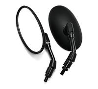Seitenspiegel Specchietto Retrovisore Moto Specchietto Retrovisore Ovale 10mm Per Y&AMAHA MT-01 MT-03 MT-07 MT-09/SR/FZ-07 FZ-09 MT-10(Schwarz)