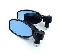 Seitenspiegel Specchio Del Motociclo Vista Laterale Specchietto Retrovisore 22 24mm Maniglia Per Y&AMAHA MT-01 MT-03 MT-07 MT-09/SR/FZ-07 FZ-09 MT-10(Schwarz)