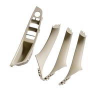 Seitentürgriff Türgriffabdeckung Per La Serie 5 Per F10 Per F11 Interni Auto Maniglia Interna Della Porta Pannello Tirare Rivestimento Della Copertura Guida A Sinistra LHD(Beige-White-4Pcs)